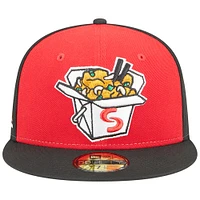 Men's New Era Red Springfield Cardinals Theme Nights Cashew Chicken  59FIFTY Fitted Hat