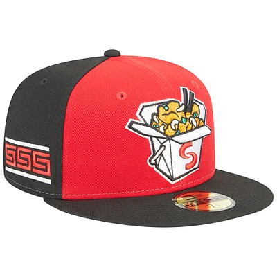 Casquette ajustée 59FIFTY pour homme, rouge Springfield Cardinals, soirées à thème Cashew Chicken New Era