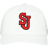 Men's '47 White St. John's Red Storm Logo Rope Hitch Adjustable Hat