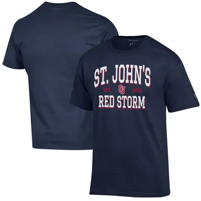 St. John's Red Storm Champion Est. Date Jersey T-Shirt - Navy