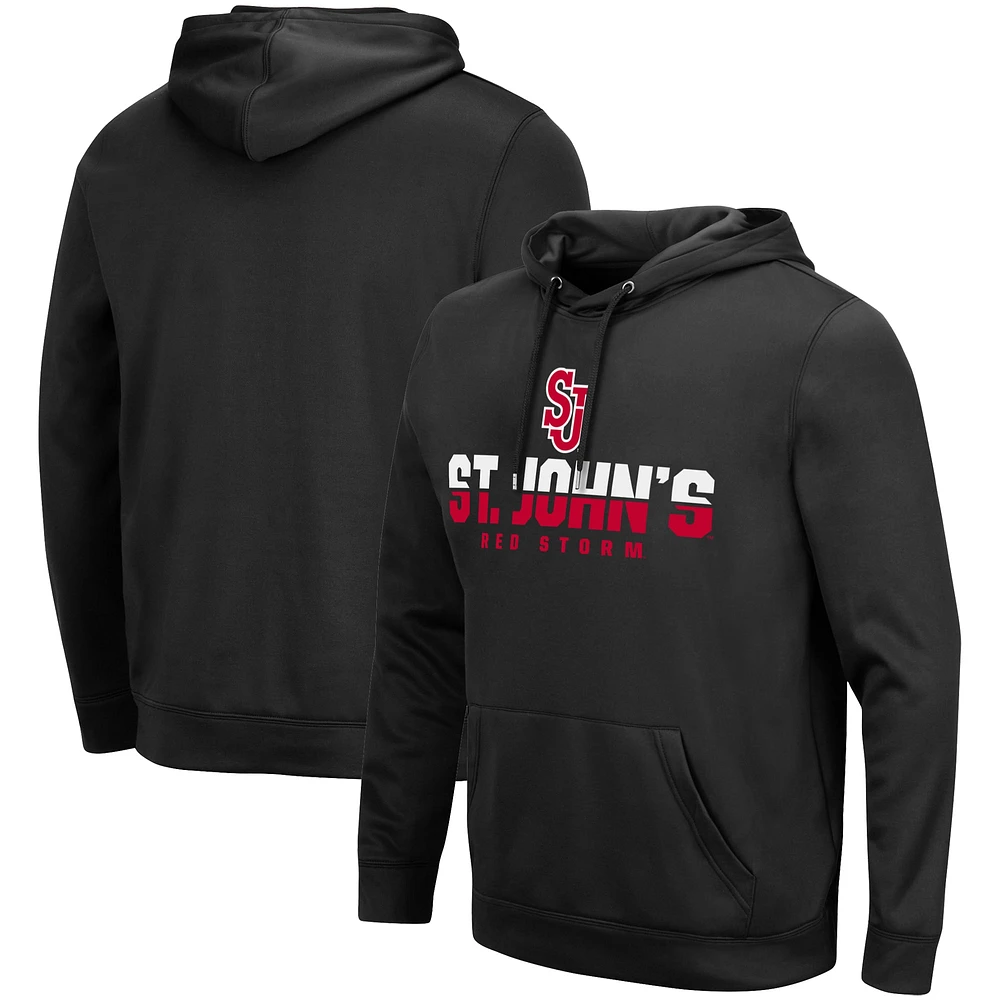 Chandail à capuchon Colosseum Black St. John's Red Storm Lantern pour homme