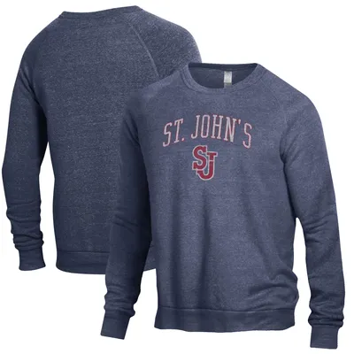 St. John's Red Storm The Champ Tri-Blend Pullover Sweatshirt - Heathered Navy