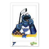 Cookie Monster St. Louis Blues 11"x 17" Sesame Street affiche imprimée