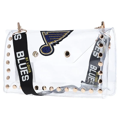 Cuce St. Louis Blues Crystal Clear Envelope Crossbody Bag