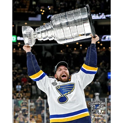 David Perron St. Louis Blues Unsigned 2019 Stanley Cup Champions Raising Photograph