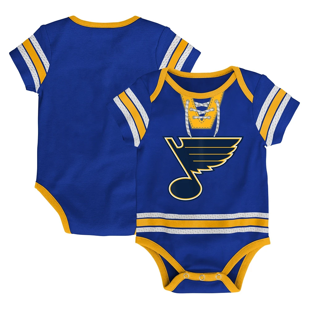 Body bleu en jersey de hockey des Blues St. Louis pour bébé