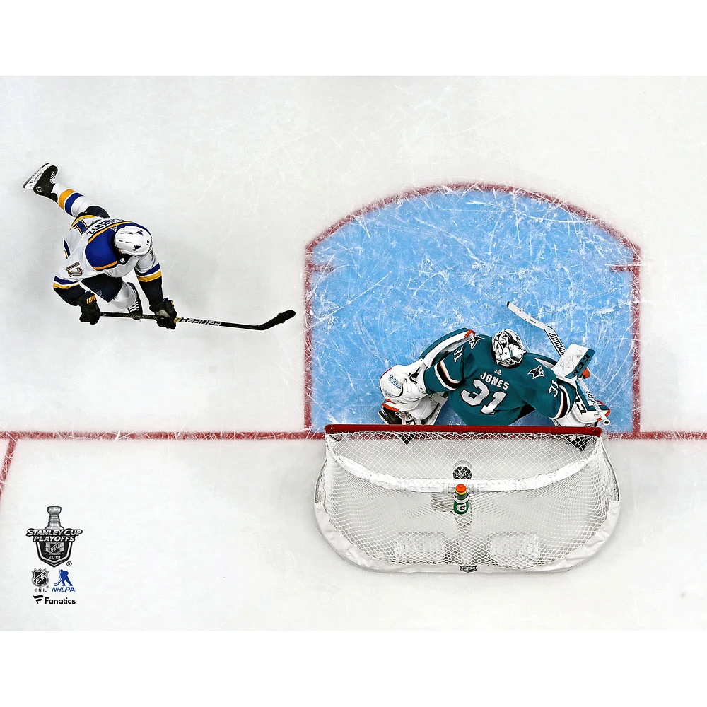 Jaden Schwartz St. Louis Blues Unsigned 2019 Stanley Cup Playoffs Game 5 Hat Trick vs. San Jose Sharks Photograph