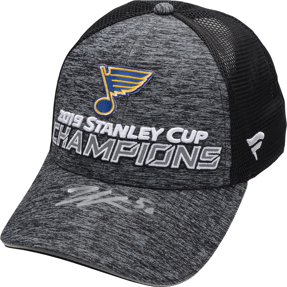 Jordan Binnington St. Louis Blues Autographed 2019 Stanley Cup Champions Locker Room Hat