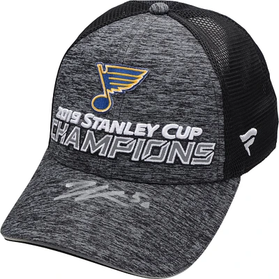 Jordan Binnington St. Louis Blues Autographed 2019 Stanley Cup Champions Locker Room Hat