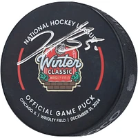 Jordan Binnington St. Louis Blues Autographed 2025 NHL Winter Classic Official Game Puck
