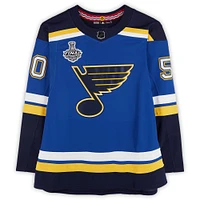 Jordan Binnington St. Louis Blues Autographed Blue adidas Authentic Jersey with 2019 Stanley Cup Final Patch & Multiple Inscriptions - Limited Edition of 10