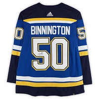 Jordan Binnington St. Louis Blues Autographed Blue adidas Jersey 