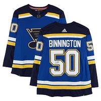 Jordan Binnington St. Louis Blues Autographed Blue adidas Jersey 