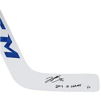 Jordan Binnington St. Louis Blues Autographed CCM Game Model Hockey Stick with "2019 SC Champs" Inscription