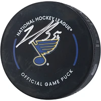 Jordan Binnington St. Louis Blues Autographed Official Game Puck