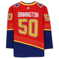Jordan Binnington St. Louis Blues Autographed Red Adidas 2020-21 Reverse Retro Authentic Jersey
