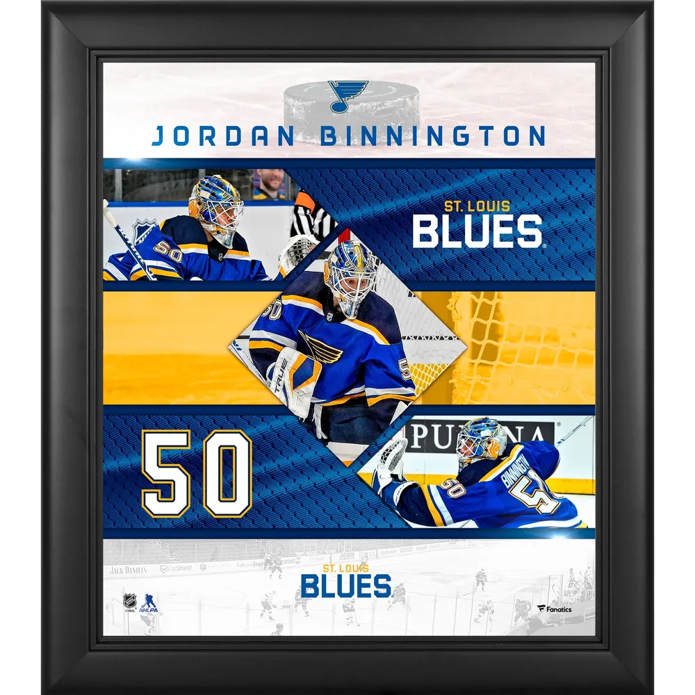 Adidas Men's Jordan Binnington Blue St. Louis Blues Home Authentic Player Jersey - Blue