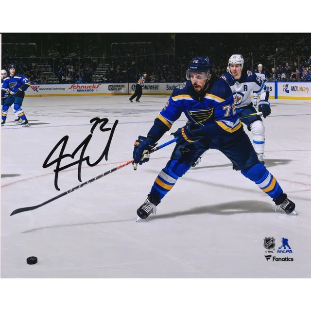 Fanatics Authentic Justin Faulk St. Louis Blues Autographed Blue Alternate Adidas Authentic Jersey