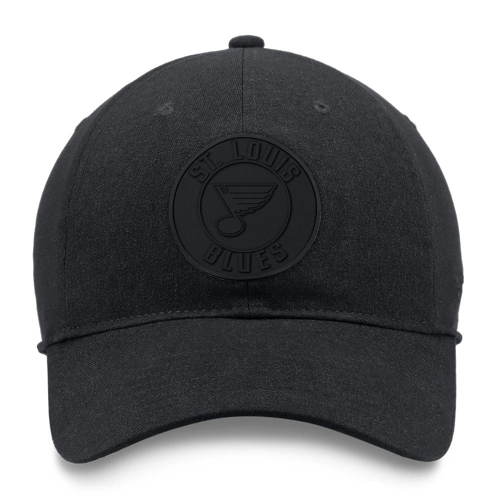 Men's Fanatics  Black St. Louis Blues Team Haze Adjustable Hat