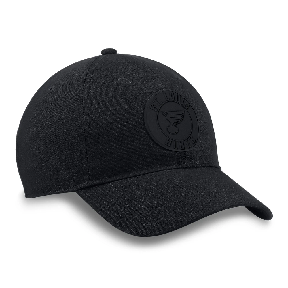 Men's Fanatics  Black St. Louis Blues Team Haze Adjustable Hat