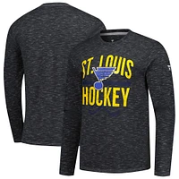 Men's Fanatics  Charcoal St. Louis Blues Long Sleeve T-Shirt