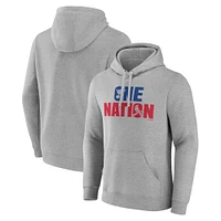 Men's Fanatics  Gray St. Louis Blues Cardinals One Nation Pullover Hoodie