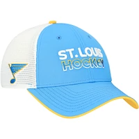 Casquette ajustable en maille bleu clair Fanatics pour homme des St. Louis Blues
