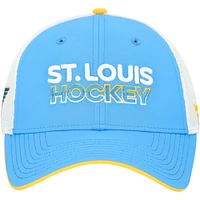 Casquette ajustable en maille bleu clair Fanatics pour homme des St. Louis Blues