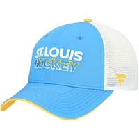 Casquette ajustable en maille bleu clair Fanatics pour homme des St. Louis Blues
