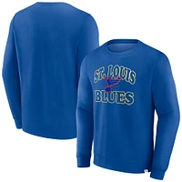 Men's Fanatics  Royal St. Louis Blues Fleece Pullover Sweatshirt