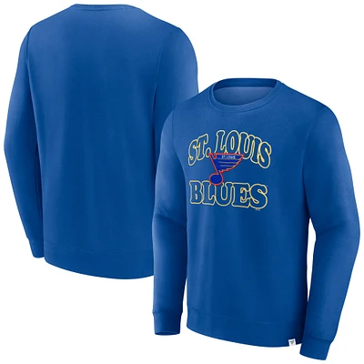 Men's Fanatics  Royal St. Louis Blues Fleece Pullover Sweatshirt