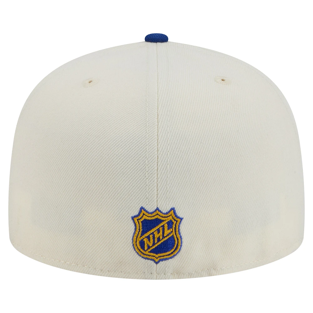 Men's New Era  White St. Louis Blues Chrome Two-Toned 59FIFTY Fitted Hat
