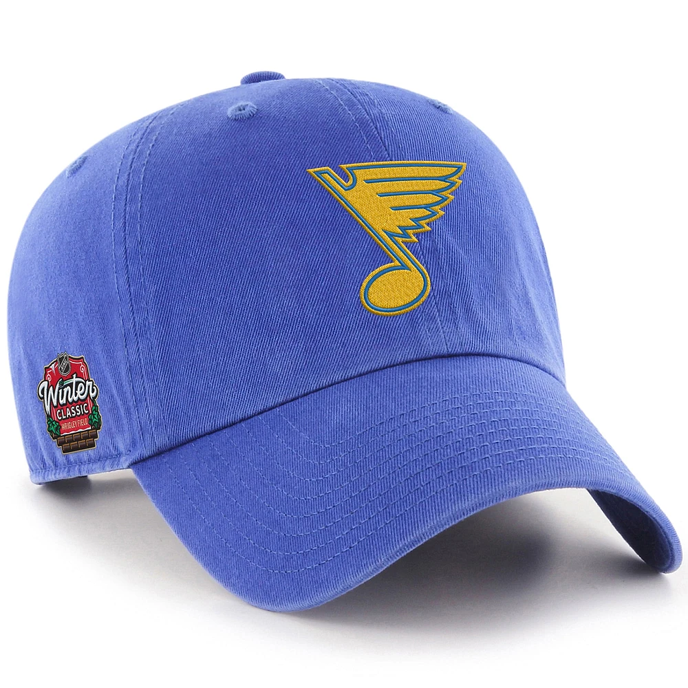 Men's '47 Blue St. Louis Blues 2025 NHL Winter Classic Clean Up Adjustable Hat