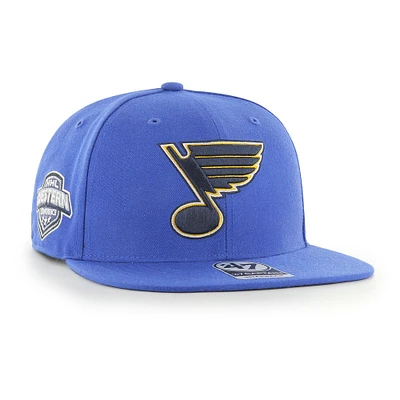 Casquette Snapback bleu St. Louis Blues Sure Shot Captain '47 pour hommes