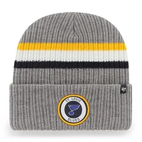 Bonnet en tricot à revers St. Louis Blues '47 Charcoal pour hommes