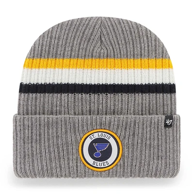 Bonnet en tricot à revers St. Louis Blues '47 Charcoal pour hommes