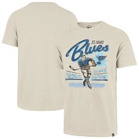 T-shirt de hockey Golden Age Scrum pour homme '47 Natural St. Louis Blues