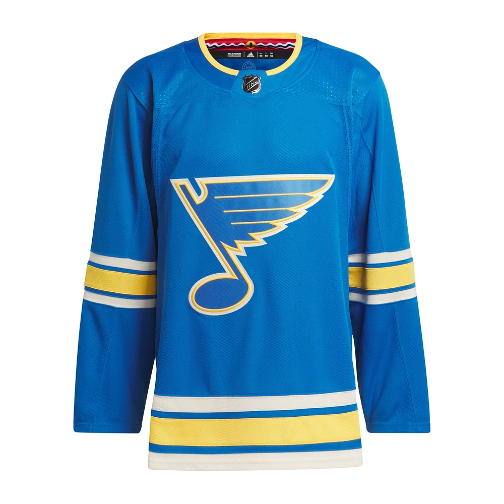 Maillot adidas bleu St. Louis Blues Alternate Authentic Primegreen pour homme