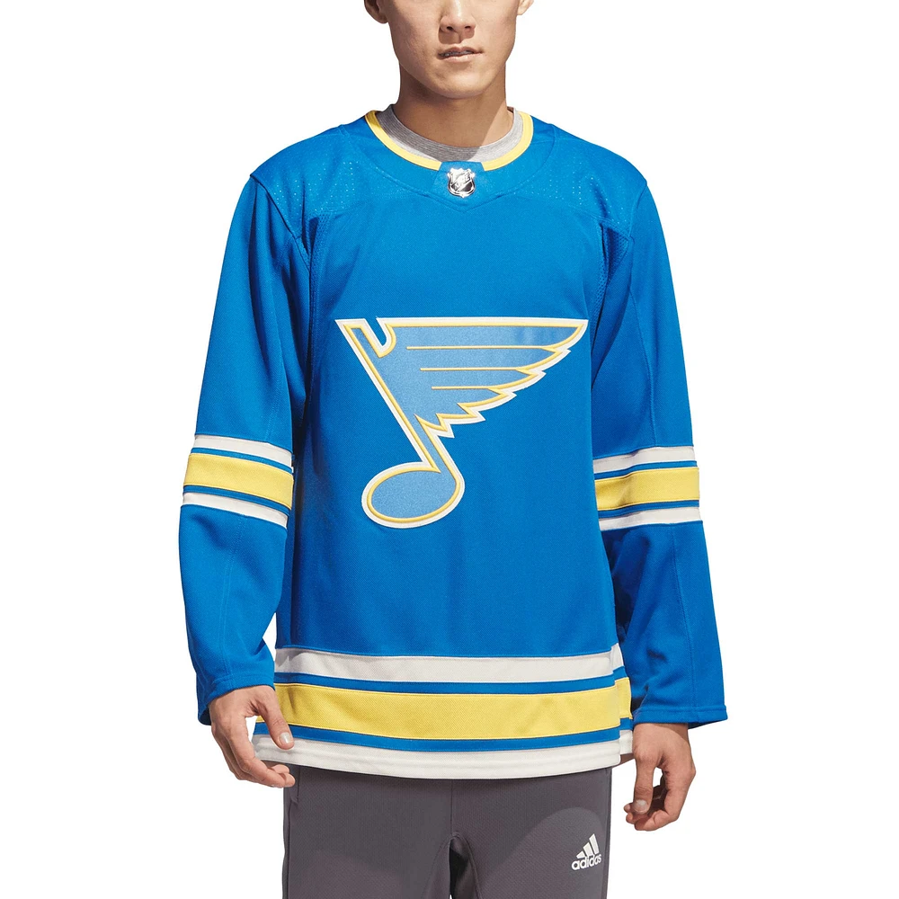 Maillot adidas bleu St. Louis Blues Alternate Authentic Primegreen pour homme