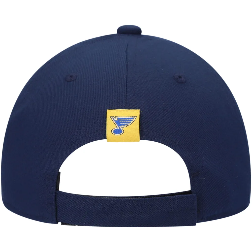 Casquette réglable pour vestiaire des Blues de St. Louis adidas bleue pour hommes