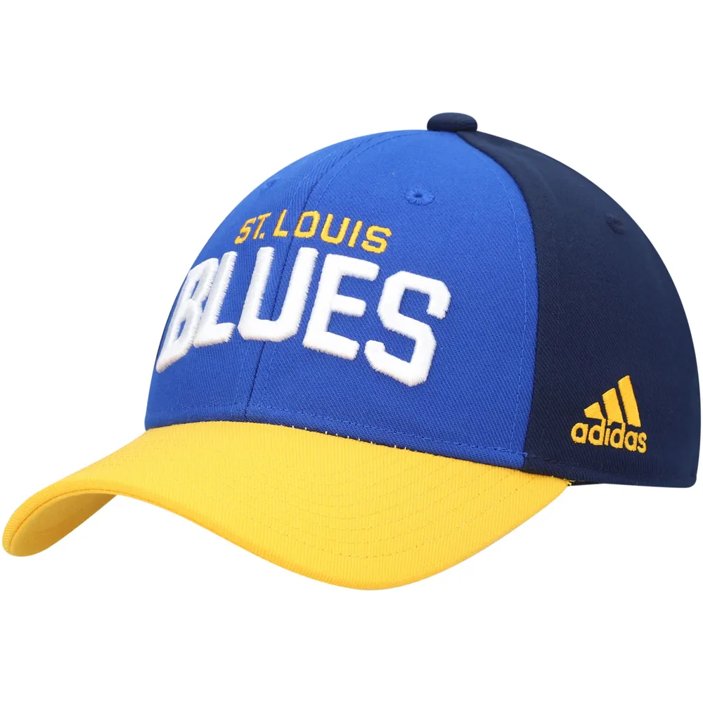 Casquette réglable pour vestiaire des Blues de St. Louis adidas bleue pour hommes