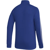 Veste de survêtement adidas St. Louis Blues Raglan entièrement zippée pour homme, bleue