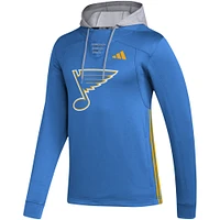 Men's adidas Blue St. Louis Blues Refresh Skate Lace AEROREADY Pullover Hoodie