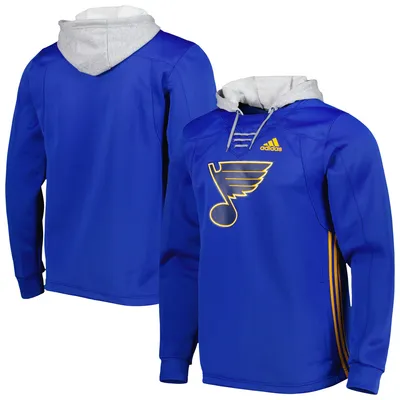 Women's Adidas Blue Tampa Bay Lightning Skate Lace Primeblue Team Pullover Hoodie Size: Small