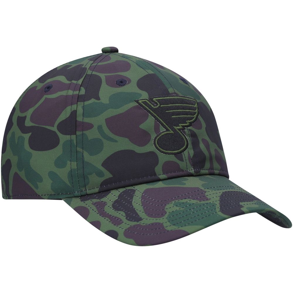 Men's adidas Camo St. Louis Blues Locker Room Primegreen Slouch Adjustable Hat