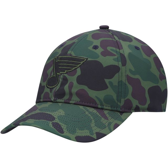 Casquette ajustable adidas Camo St. Louis Blues Locker Room Primegreen pour hommes