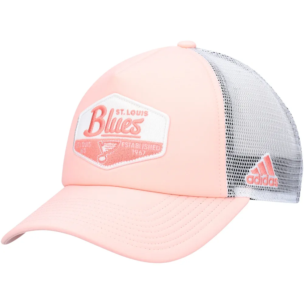 Lids St. Louis Blues adidas Foam Trucker Snapback Hat - Pink/White