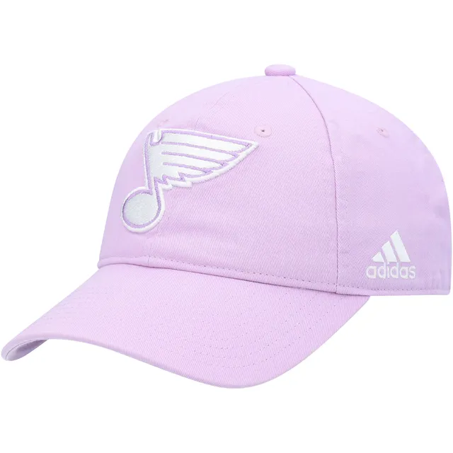 St. Louis Blues adidas 2022 Hockey Fights Cancer Slouch Adjustable Hat -  Purple