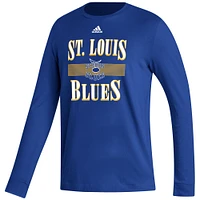 T-shirt à manches longues adidas Royal St. Louis Blues Reverse Retro 2.0 Fresh Playmaker pour homme