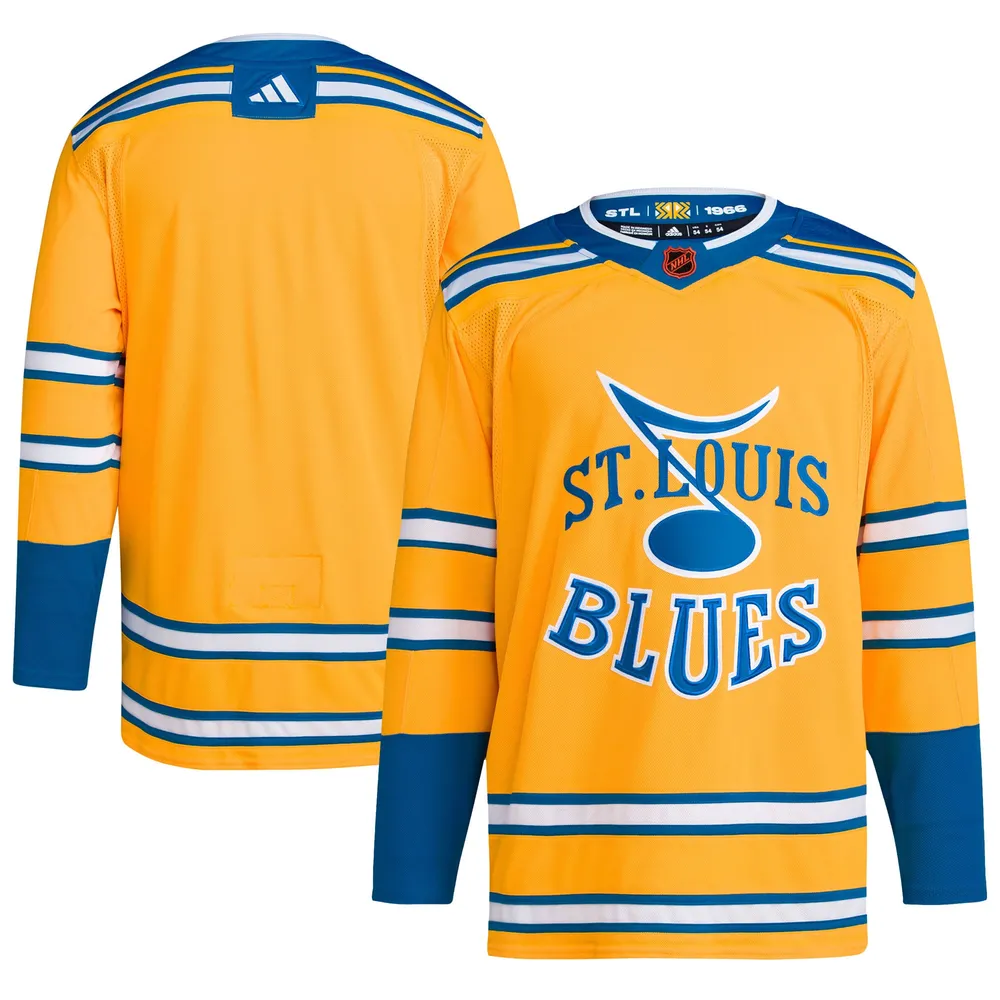 Lids St. Louis Blues adidas Reverse Retro 2.0 Authentic Blank Jersey -  Yellow